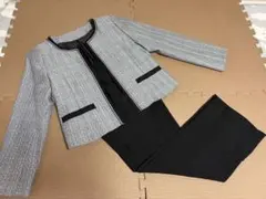 ノーカラージャケット　パンツ　セット　used