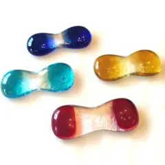 ガラス製箸置きセット 4つ