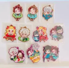 鬼滅の刃　ラバーストラップ　ラバスト　煉獄　炭治郎　義勇　実弥　無一郎　宇髄