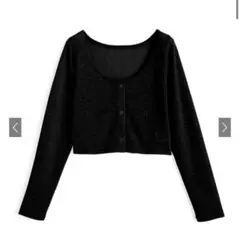 リブクロップド丈シアーカーディガン[ru1232]