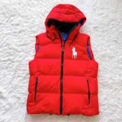 ☘️ 新品未使用 ラルフローレン ダウンベスト 白 ホワイト 光沢 タグ付き☘️ ☘️ 新品未使用 ラルフローレン ダウンベスト 白 ホワイト 光沢