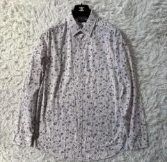 美品【ポールスミス】花柄　フラワー　長袖　Yシャツ ビジネス　カジュアル　XL