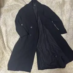zara ザラ　オーバーサイズソフトコート　ブラック　Lサイズ
