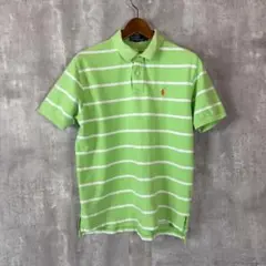 Polo by Ralph Lauren ボーダー ポロシャツ グリーン Lのサムネイル