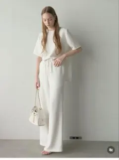 CARLA レディショルダーTブラウス、リラクシーレディイージーパンツセット CARLA レディショルダーTブラウス、リラクシーレディイージーパンツ