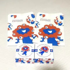 【2つセット】風月堂 大阪関西万博 ミャクミャク ミニゴーフル お土産袋付き