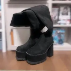 EMODA スクエアフィットロングブーツ L