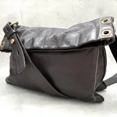美品/イタリア製】ARTIGIANO ギミック レザー ショルダーバッグ - メルカリ