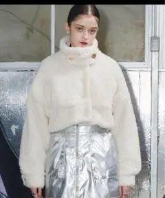 VIOLETTA ボアショートコート