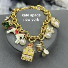 K034/kate spade/ゴールド エナメルティーカップブレスレット - メルカリ