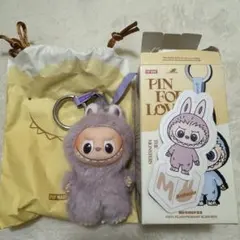 【正規品】ラブブ イニシャル pin for love「M」