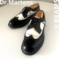 グッドカラー！ Dr.Martens BEAMS ウイングチップ 黒×白 UK8