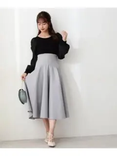 チェックフレアスカート