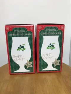 り*だ様 Mrs. GREEN APPLE×グリーンラベル　コラボ足つきグラス