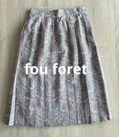 フーフォレー fou foret レディース　スカート　プリーツ　ヴィンテージ