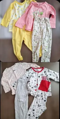 春秋物　薄手パジャマ　95cm　上下４点セット