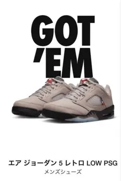 （値下げ中）エア ジョーダン 5 レトロ LOW PSG メンズシューズ