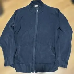 LL.Bean ネイビー ジップアップカーディガン