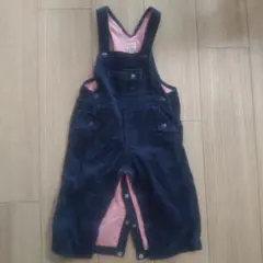 ミキハウス ベビー オーバーオール 80 ネイビー