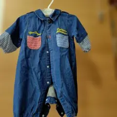 デニム風ロンパース 70-80cm