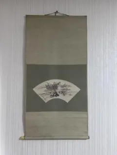 中国掛軸 張大千 蓮池花鳥図 三尺中堂 掛け軸 中国画 花鳥画
