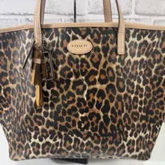 Coach トートバッグオセロットギャラリーヒョウ柄 レオパード Coach トートバッグオセロットギャラリーヒョウ柄 レオパード