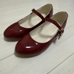 ワインレッド バレエシューズ 21.0cm フォーマル 子ども 女の子