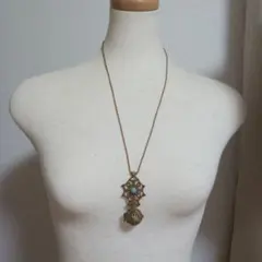 メイルカリー ネパール手作りラピスラズリチベットネックレス 