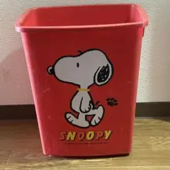 スヌーピー 赤 ごみ箱 中型