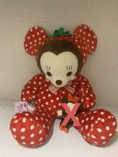 新品タグ付き【激レア】ミニークチュール ストロベリーぬいぐるみ Ｌサイズ【希少】 新品タグ付き【激レア】ミニークチュール ストロベリーぬいぐるみ L