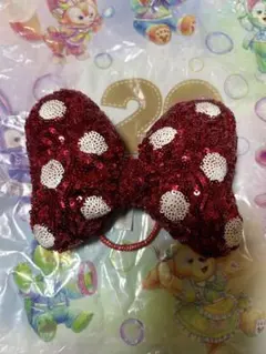 ディズニー　Disney ミニー　リボンヘアゴム