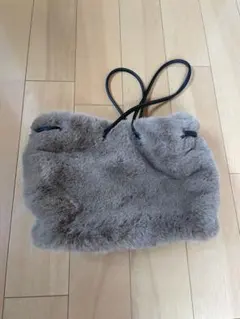 ファー素材 巾着型 ショルダーバッグ　グローバルワーク