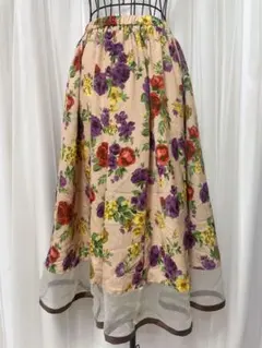 MIIA〇花柄スカート