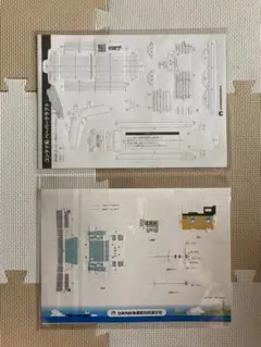 日本内航海組合総連合会 ペーパークラフト コンテナ船 内航貨物線 2機セット
