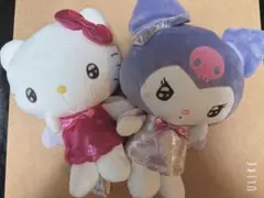 ハローキティ　クロミちゃん　ぬいぐるみ