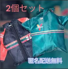 エコバッグ セブンイレブン ユニホーム　2点セット　ブラック＆グリーン