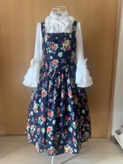 axes femme kawaii クラシック ベリー ジャンスカ 紺色