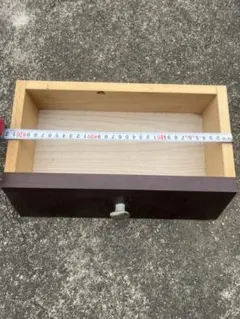 木製ダークブラウン引き出し