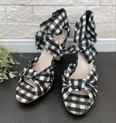Loeffler Randall（ロフラーランドール）ギンガムチェック　サンダルのサムネイル