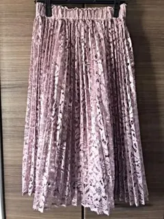 【美品】earth music&ecology 花柄レーススカート