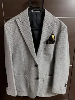 美品　千鳥格子　テーラードジャケット