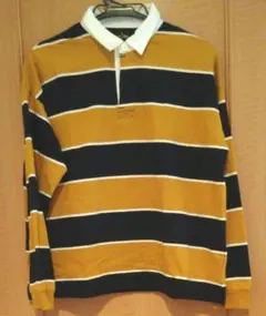 EASTBOY ラガーシャツ ポロシャツ 長袖  ボーダーライン トップス