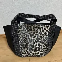 新品タグ付き☆ヒョウ柄　ラインストーン　トートバッグ
