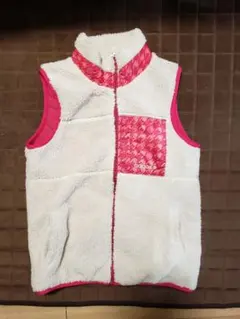 adidas フリース ベスト ホワイト/ピンクのサムネイル