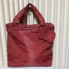 値下【レア】COMME CA ISMコラボ ハローキティ リボン付トートバッグ赤