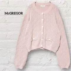 マックレガー McGREGOR ニットカーディガン ピンク M コットン混