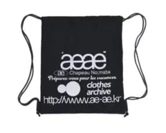 aeae ドローストリングバッグ 黒のサムネイル