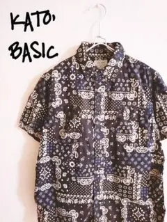 D222208 KATO' BASIC 総柄ショートスリーブシャツのサムネイル