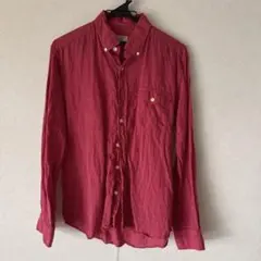 GREEN LABEL RELAXING リネンシャツ 麻　ピンク Sのサムネイル