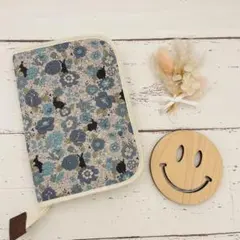 ☆ハンドメイド☆うさぎ 青 母子手帳ケース マルチケース 通帳ケース
